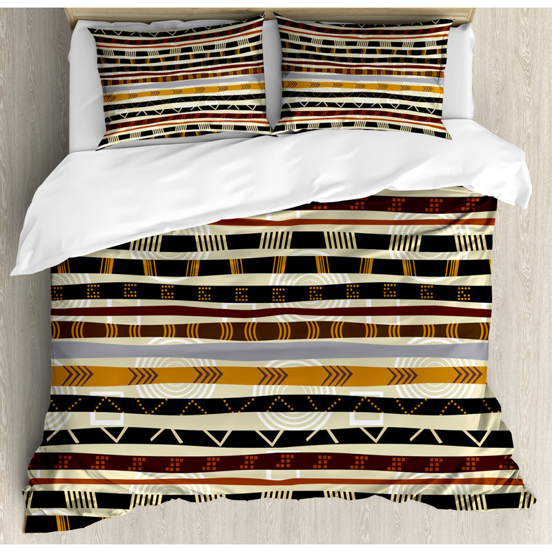 East Urban Home Graphic Print Duvet Cover Set & Reviews Wayfair
